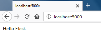 Hello Flask