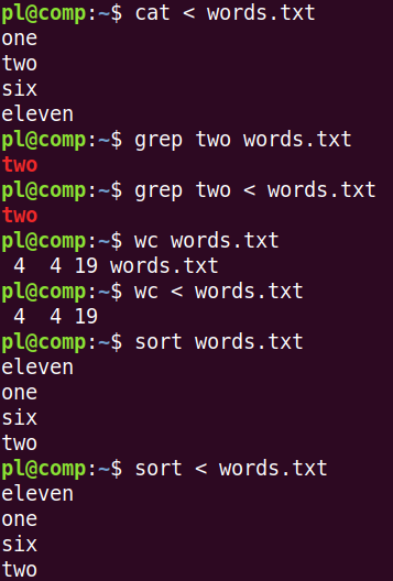 Команды grep, wc, sort