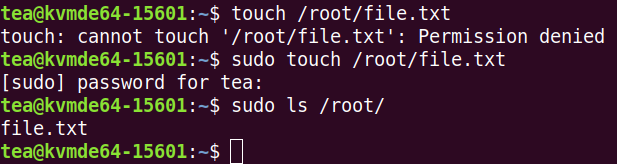 Использование команды sudo